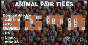 Read more about the article Animal Pair Tiles Unity Puzzle Game Source Code
