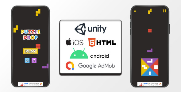 Block Drop unity puzzle game source code block game unity template unity source code