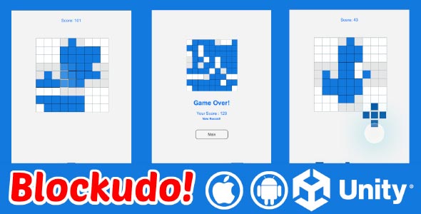 Blockudo Puzzle unity puzzle game source code unity block puzzle game unity source code