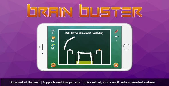 Brain Buster unity puzzle game source code unity physics puzzle game unity source code
