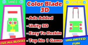 Read more about the article Color Blade 3D Unity Puzzle Game Source Code