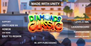 Read more about the article Diamonds Classic Unity Puzzle Game Source Code