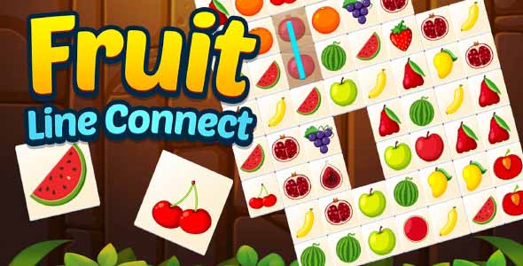 Fruit Line Connect unity puzzle game source code unity tile connect game unity source code
