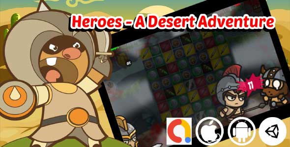 Heroes unity puzzle game source code unity match 3 game unity source code