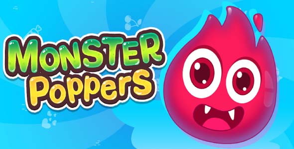Monster Poppers unity puzzle game source code unity click game template unity source code