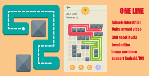 One Line unity puzzle game source code unity draw line puzzle game unity source code