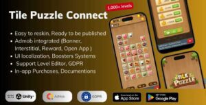 Read more about the article Onet Animal Tile Connect Unity Puzzle Game Source Code