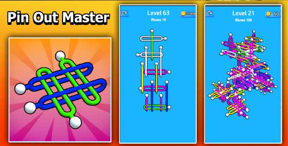 Pin Out Master 3D unity puzzle game source code unity pull the pin game unity source code