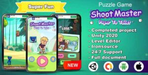 Read more about the article Shoot Master Paper To Toilet Unity Puzzle Game Source Code