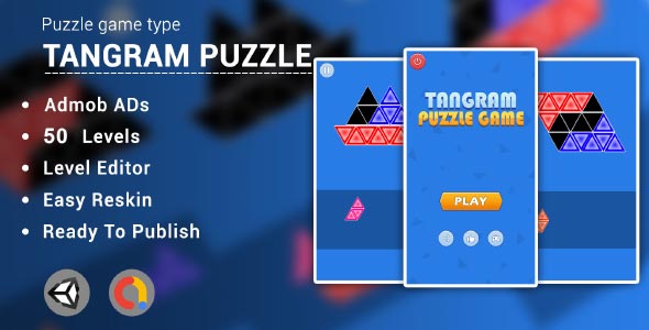 Tangram unity puzzle game source code block game unity template unity source code