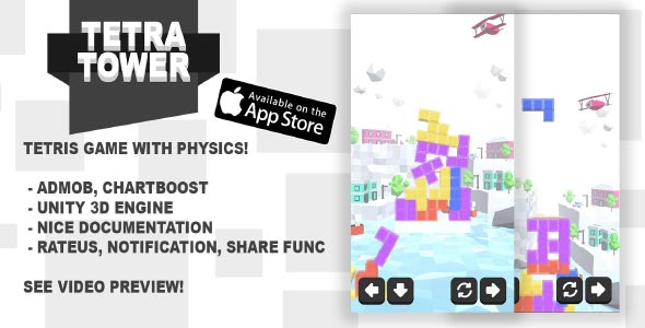 Tetra Tower Unity Puzzle Game Source Code