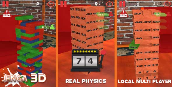 Wooden Block Tower unity puzzle game source code block game unity source code