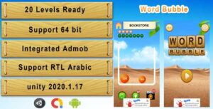 Read more about the article Word Bubble Unity Puzzle Game Source Code