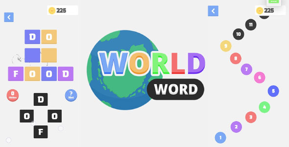 World Words Unity Puzzle Game Source Code