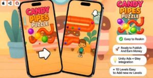 Read more about the article Candy Pipes Puzzle Unity Source Code