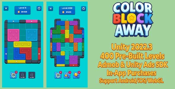 Color Block Away - Unity Source Code