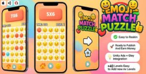 Read more about the article Emoji Match Puzzle 2D – Unity Source Code
