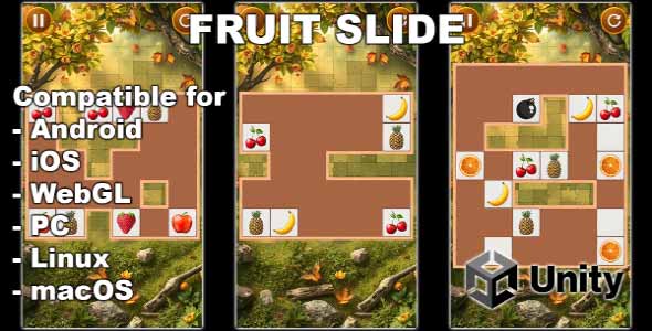Fruit Slide - Logic Puzzle Unity Source Code