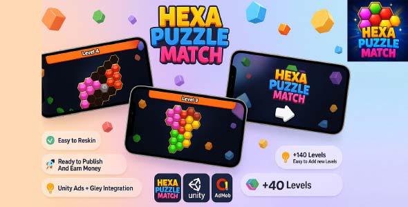 Hexa Puzzle Match - Unity Source Code