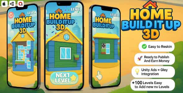 Home Build It Up 3D - Unity Source Code