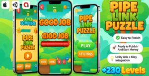 Read more about the article Pipe Link Puzzle Unity Source Code