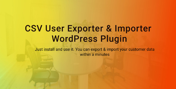 CSV User importer - Exporter WordPress plugin