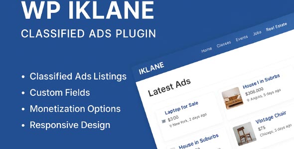 WP IKLANE - Classified Ads WordPress Plugin