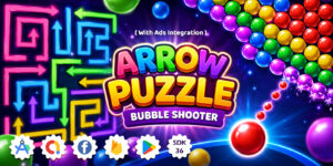 Unity Arrow Puzzle Bubble Shooter Game