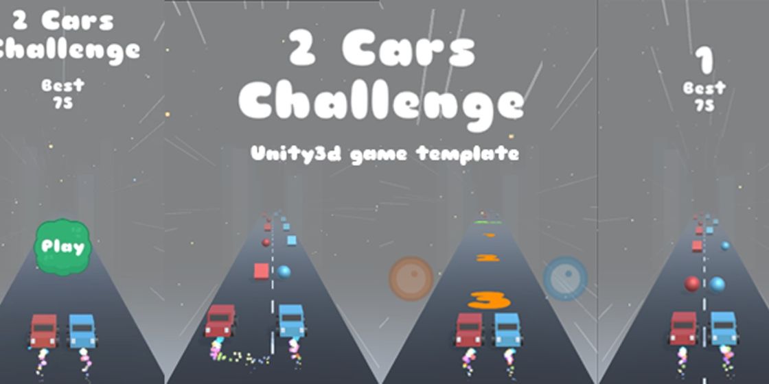 2 Cars Challenge Unity Source Code