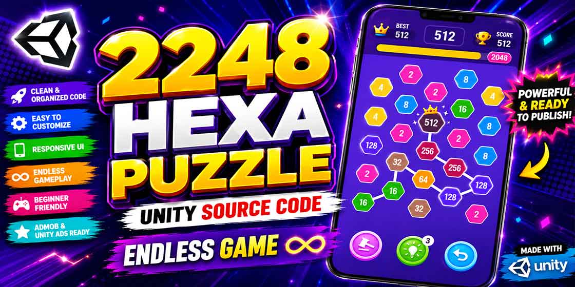 2248 Hexa Puzzle Unity Source Code