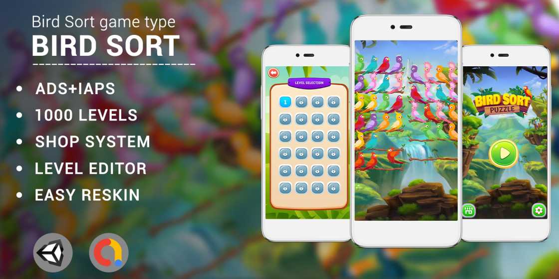 Bird Sorting Game Unity Source Code