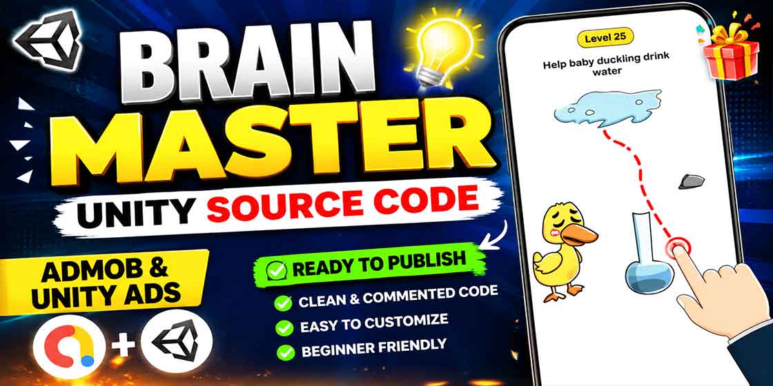 Brain Master Puzzle Game Unity Source Code