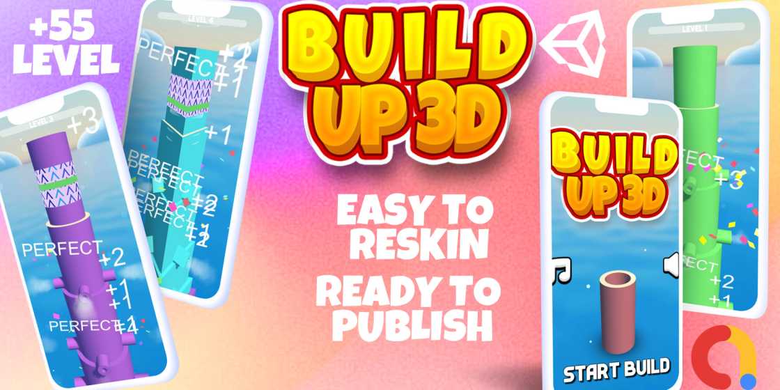 BuildUp 3D Puzzle Game Unity Source Code