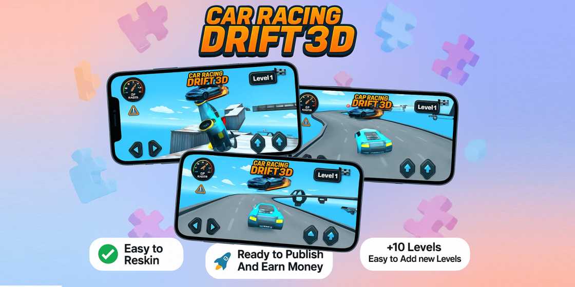 Car Racing Drift 3D Unity Source Code