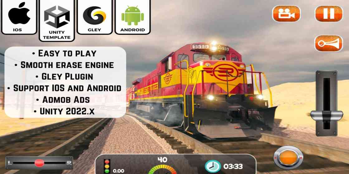 City Train Driver Simulator Unity Source Code