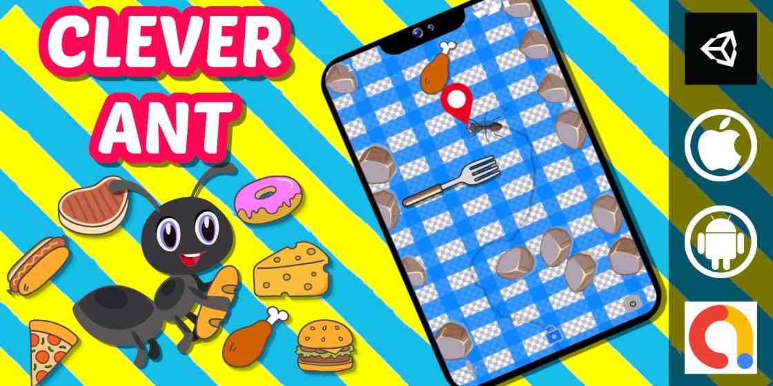 Clever Ant Puzzle Game Unity Source Code