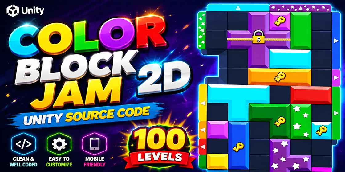 Color Block Jam 2D Unity Source Code