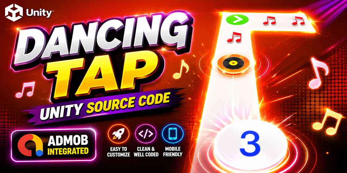 Dancing Tap Casual Game Unity Source Code