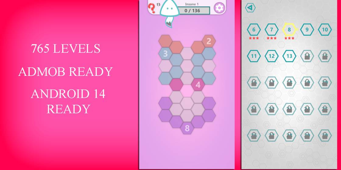 Digit Connect Puzzle Game Unity Source Code