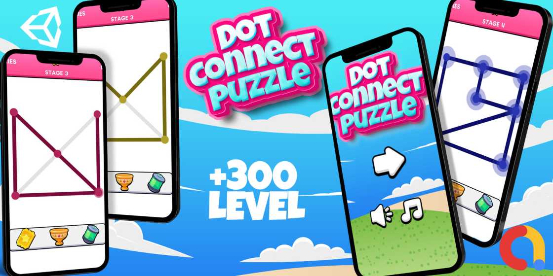 Dot Connect Puzzle Game Unity Source Code