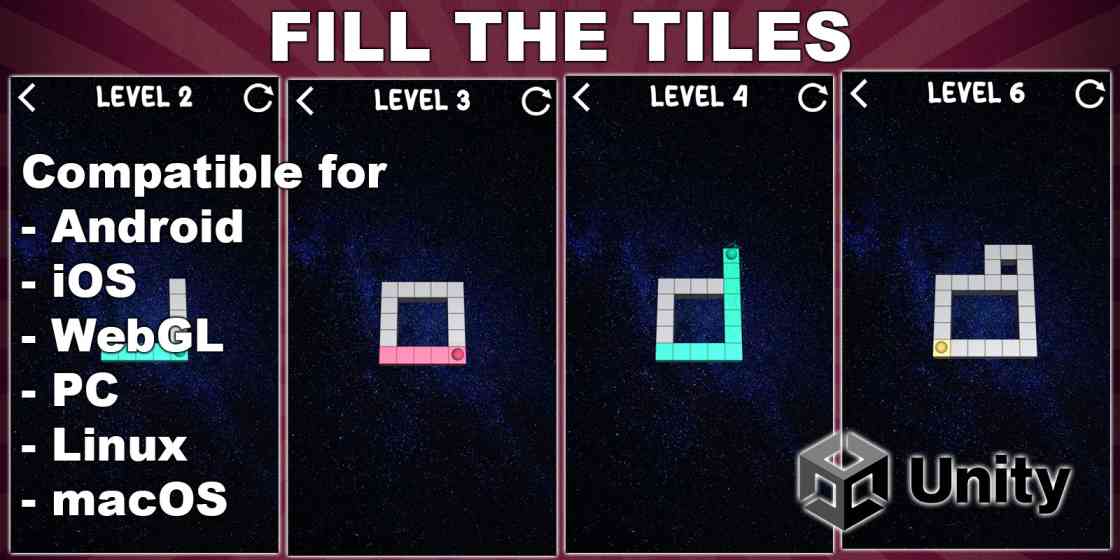 Fill The Tiles Unity Source Code