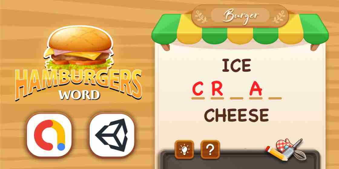 Hamburger Word Game Unity Source Code