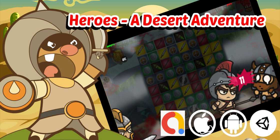Heroes Match 3 Game Unity Source Code