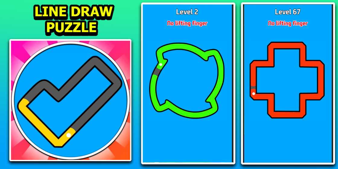 Line Draw Puzzle Game Unity Source Code