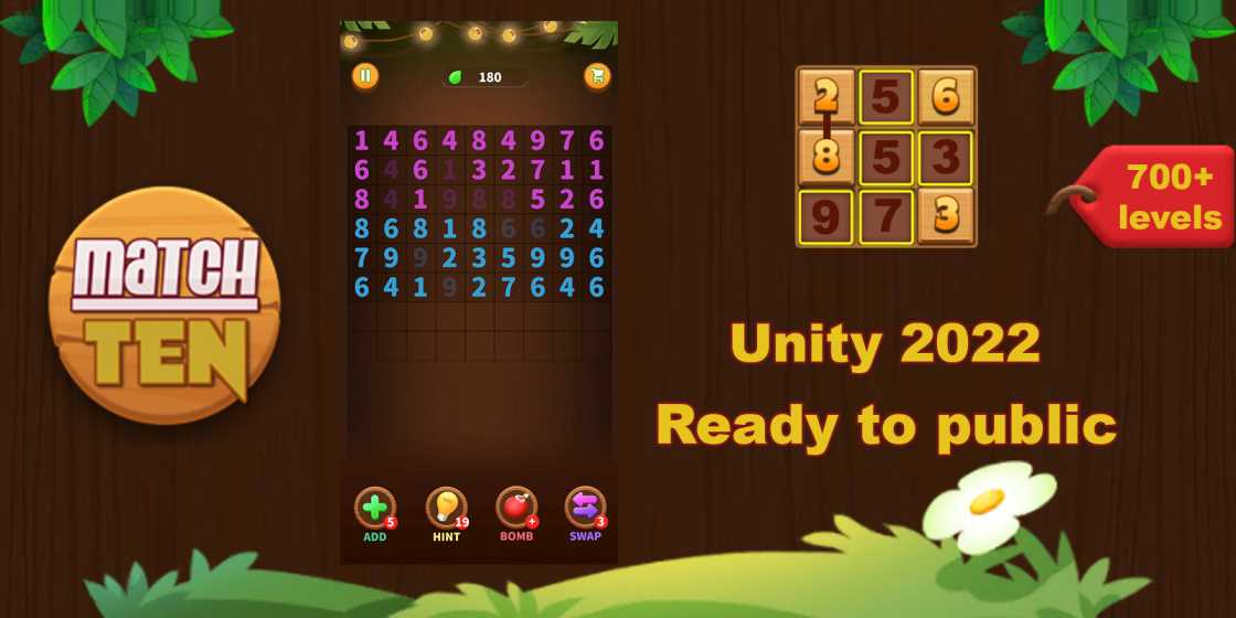 Match Ten Puzzle Game Unity Source Code