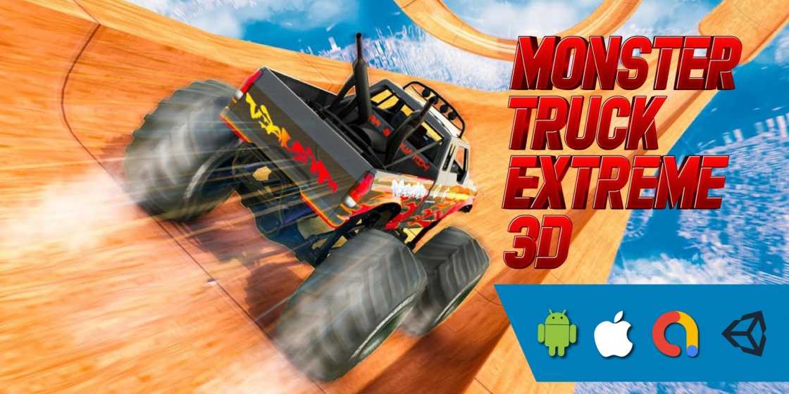 Monster Truck Extreme 3D Unity Source Code