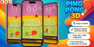 Ping pong 3D – Sport Mobile Unity Source Code