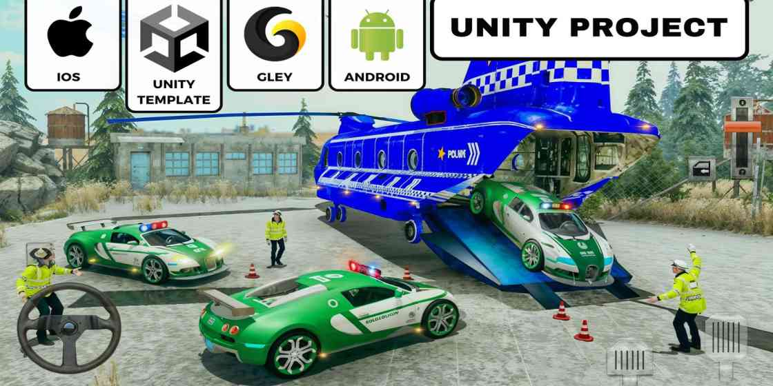 Police Vehicle Transport Simulator Unity Source Code