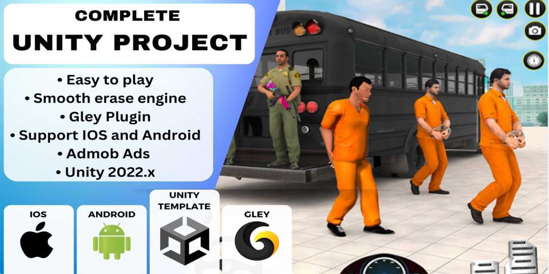 Prison Bus Simulator Unity Source Code