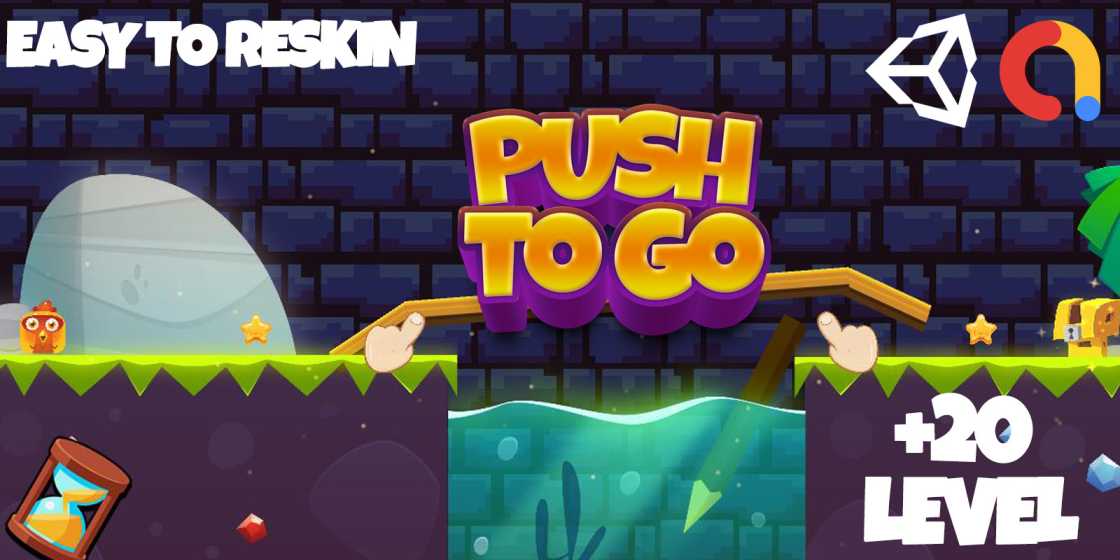 Push To Go Puzzle Game Unity Source Code